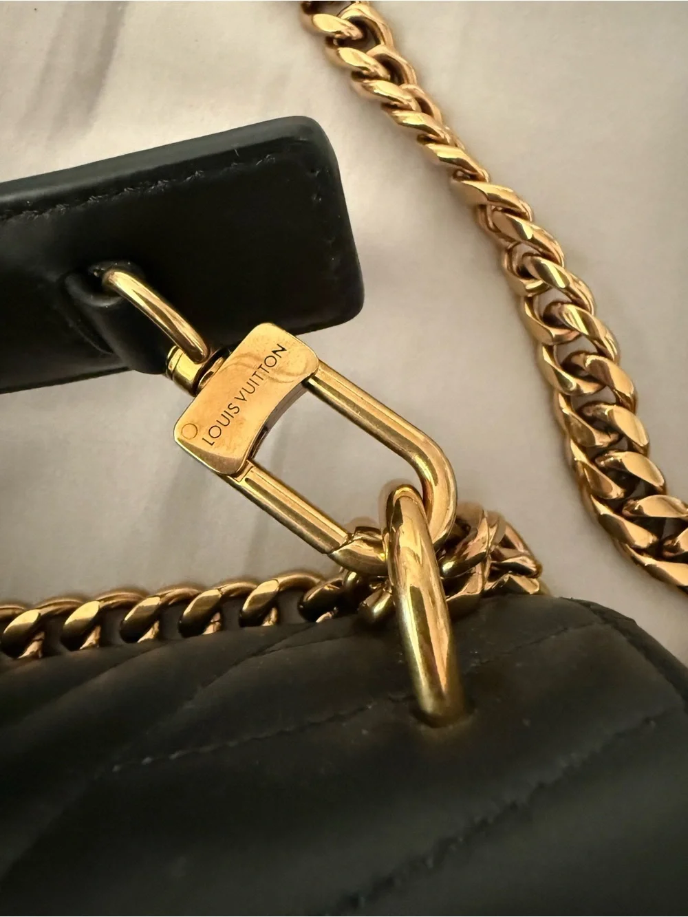 Louis Vuitton Black New Wave MM Chain Bag